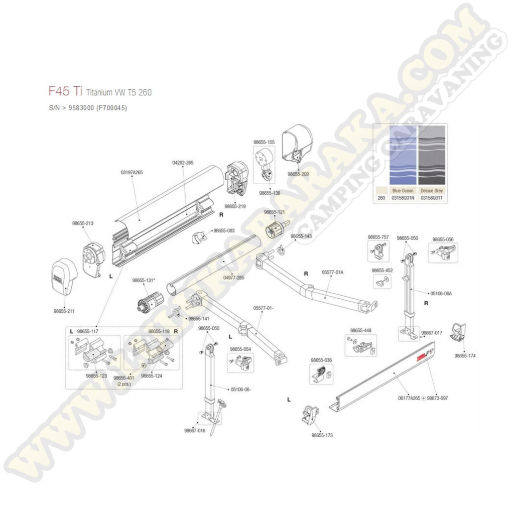 98655-056 Codo Pata dcha. F45I-TI-F1