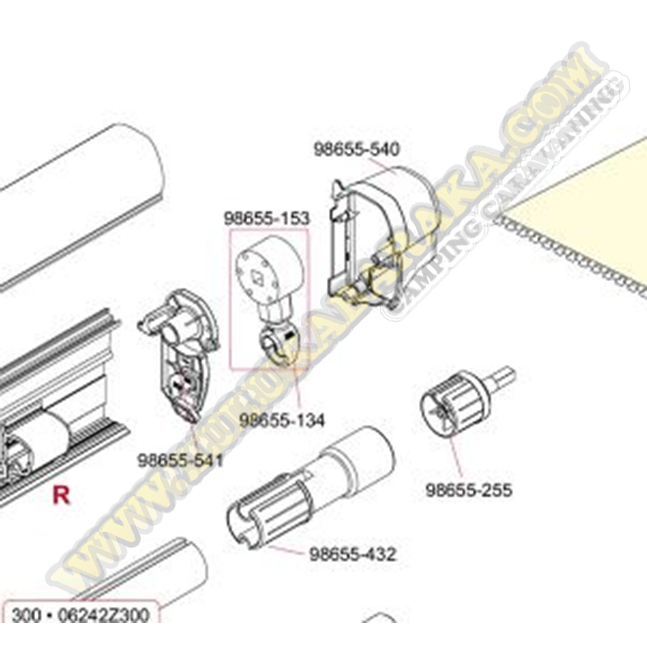 98655-134. Ojal Bco.Molinete F45i F45Ti F65S