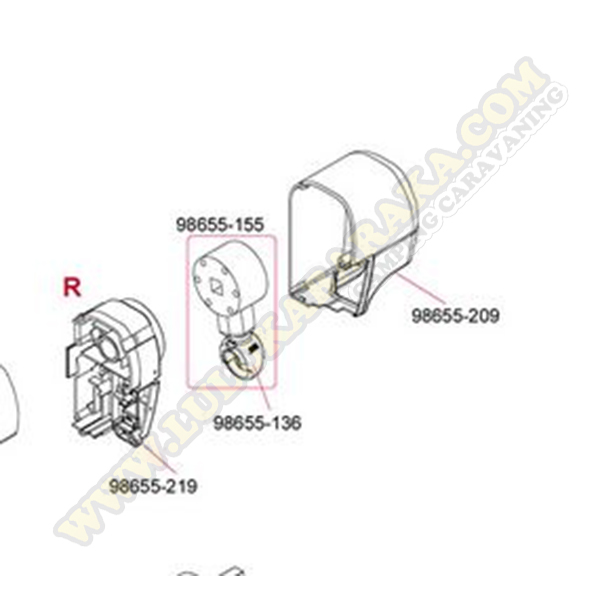 98655-209. Tapa dcha.F45Ti Titanium