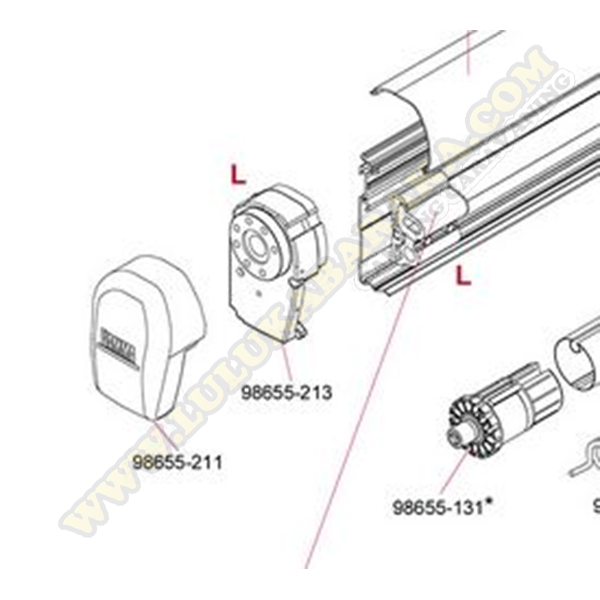 98655-211. Tapa izda.F45Ti Titanium