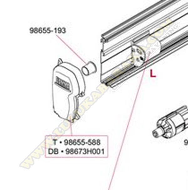 98655-588. Tapa izda. F45S Titanium