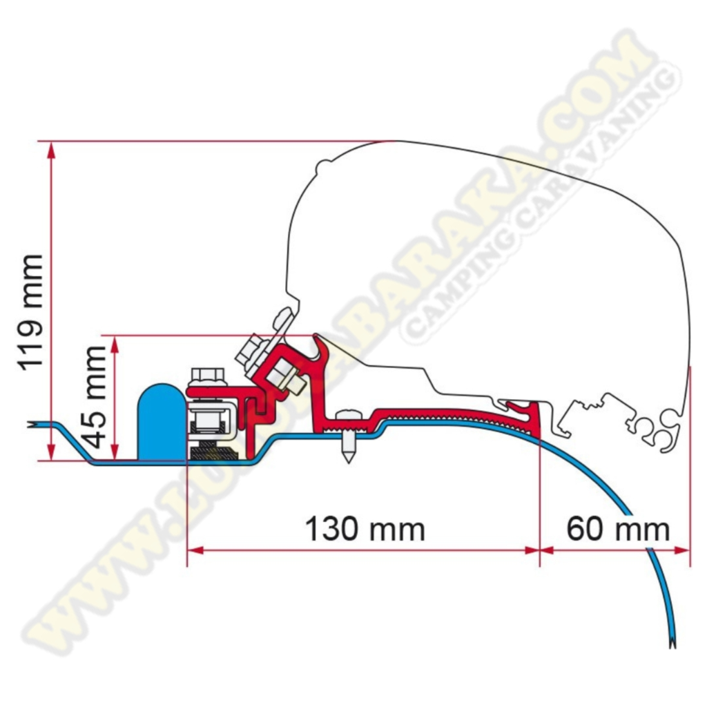 Soporte F65 Iveco Daily H2 de 2006 a 2014