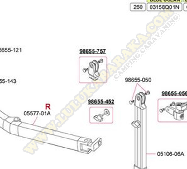 98655-757. Kit parte final pata F45I 06