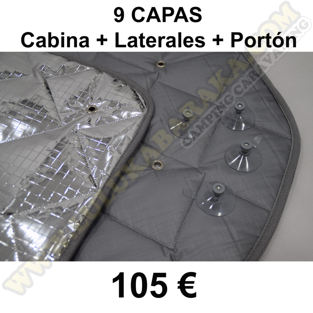 Aislantes cabina +  laterales + portón (varios modelos)