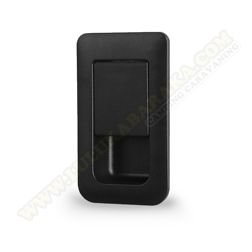 Cierre armarios rectangular negro