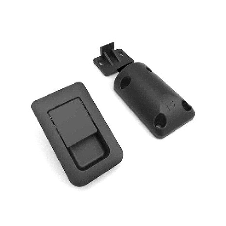 Cierre armarios rectangular negro 2