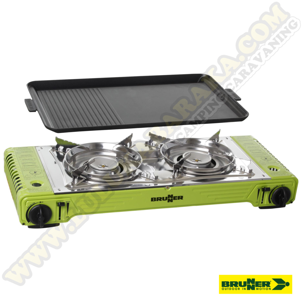 Cocina Brunner 2 fuegos a cartucho B250