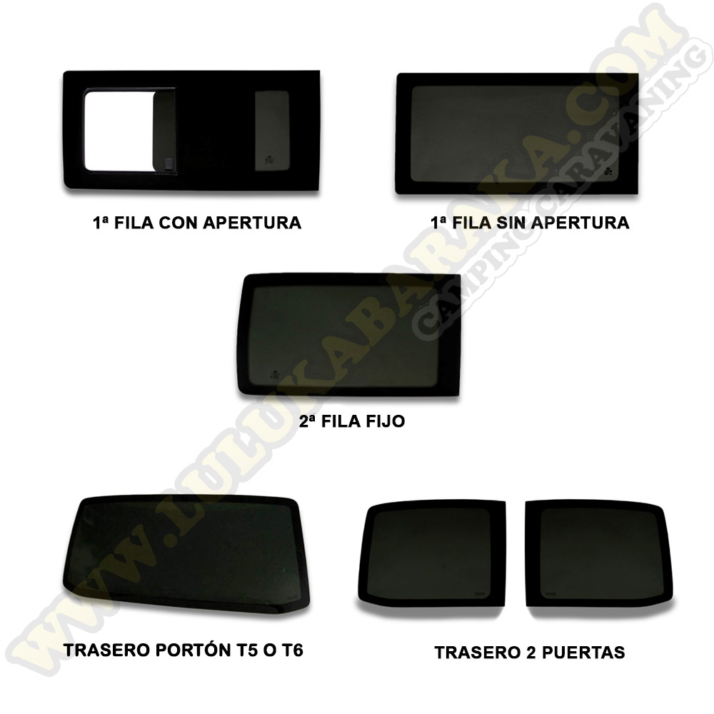 Cristales compatibles para VW T5/T6