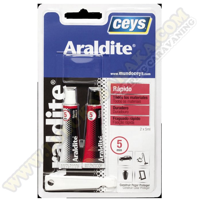 Araldite rápido 5 minutos (5+5ml.)