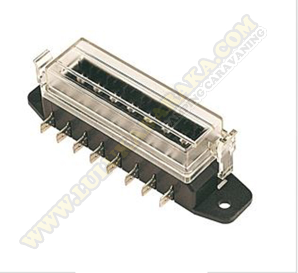 Caja portafusibles 8 pins