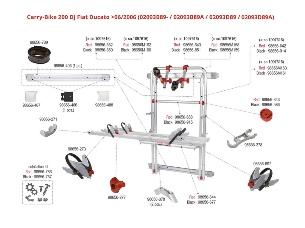 Despiece Carry-Bike Ducato a partir 2006