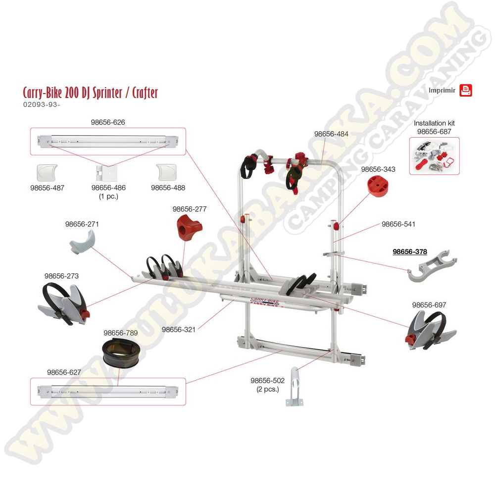 Despiece Carry-Bike Sprinter a partir 2006