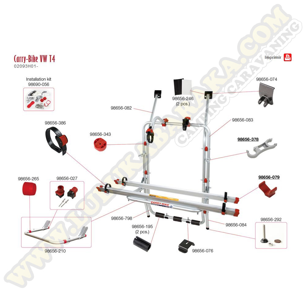 Despiece Carry-Bike VW T4