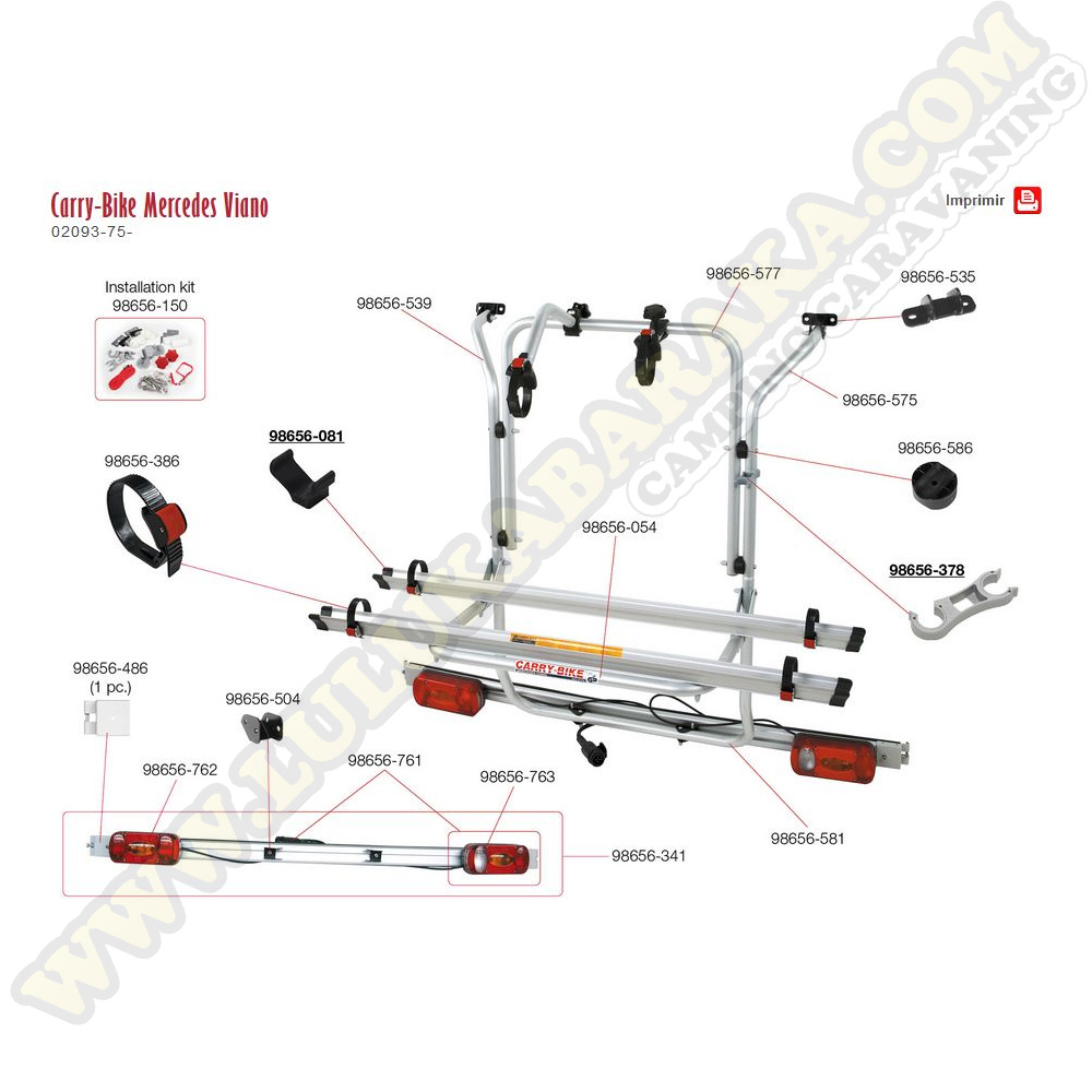 Despiece Carry-Bike Vito-Viano a partir 2003