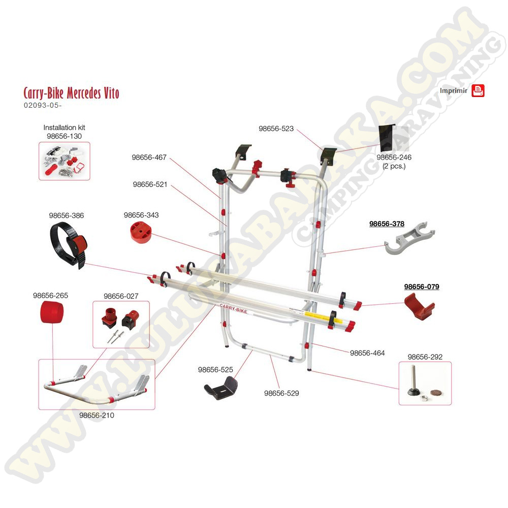 Despiece Carry-Bike Vito antes 2003