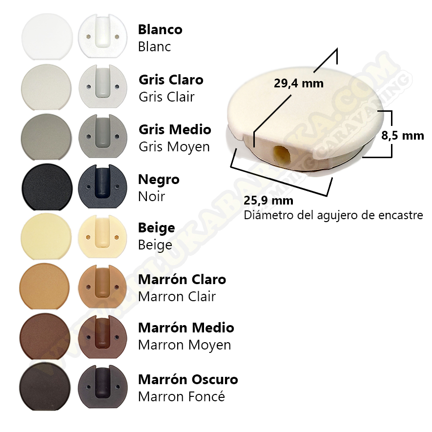 Soporte fijamuebles encastrable (color a escoger)