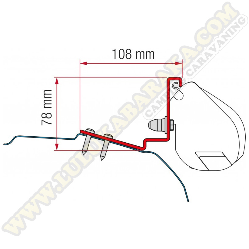 Kit soportes F35 Pro Ford Custom Cap Coast (L1-H1) Capland - Caplife (L2-H1)