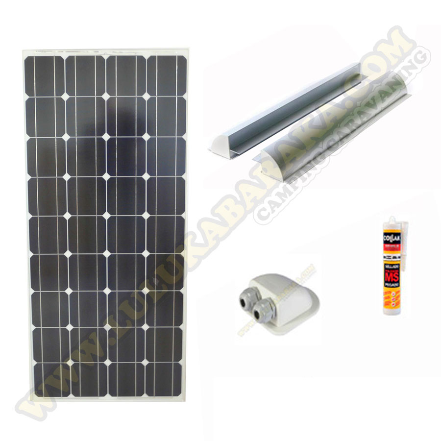 Kit Solar mono 200W Reg.20A 2 baterías