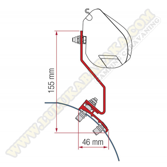 Kit soportes F35 VW Caddy Maxi Lift Roof