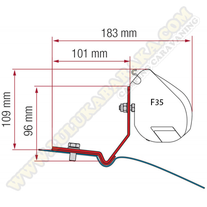 Kit soportes F35 VW Caddy Maxi Deep Black