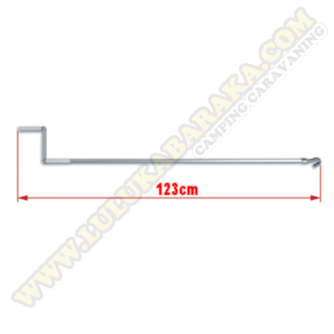 Manivela toldo standard 123 cm.