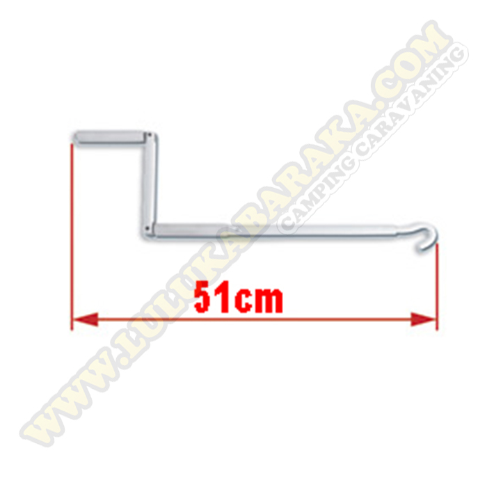 Manivela toldo corta 51 cm.