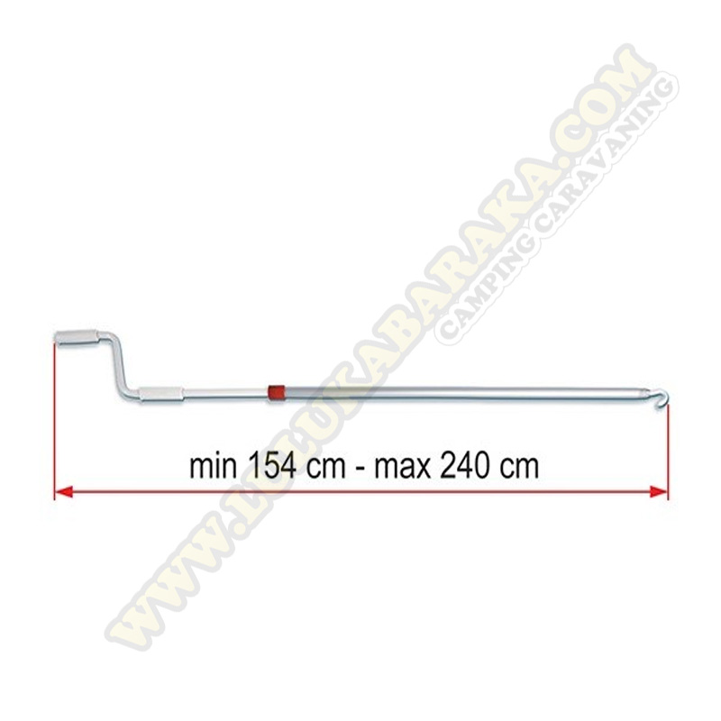 Manivela toldo telescópica