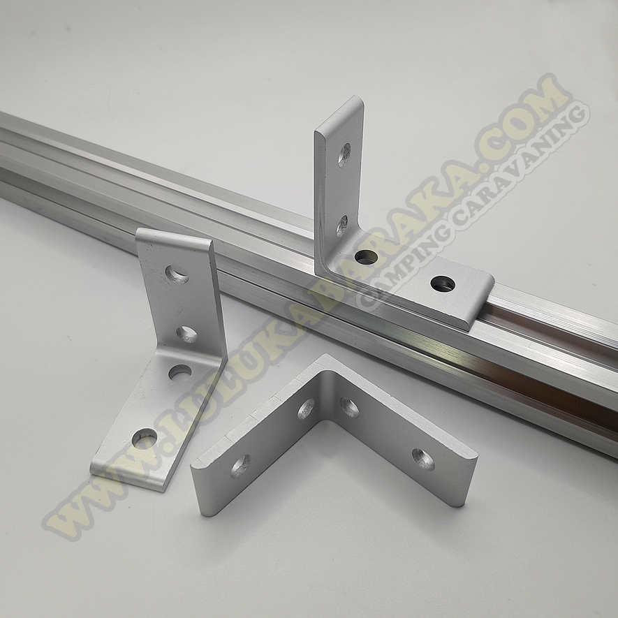 Soporte angular (4 Agujeros) para perfil de aluminio