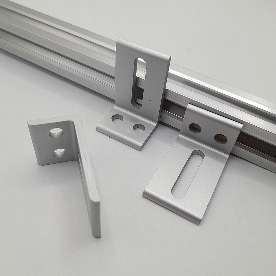 Angulo mediano para perfil de aluminio