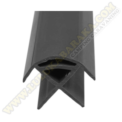 Perfil PVC gris oscuro antigolpes