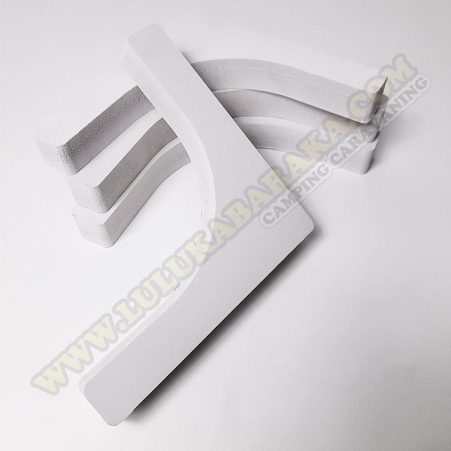 Perfil recto en PVC K10 para ventanas R80 (4 unidades)