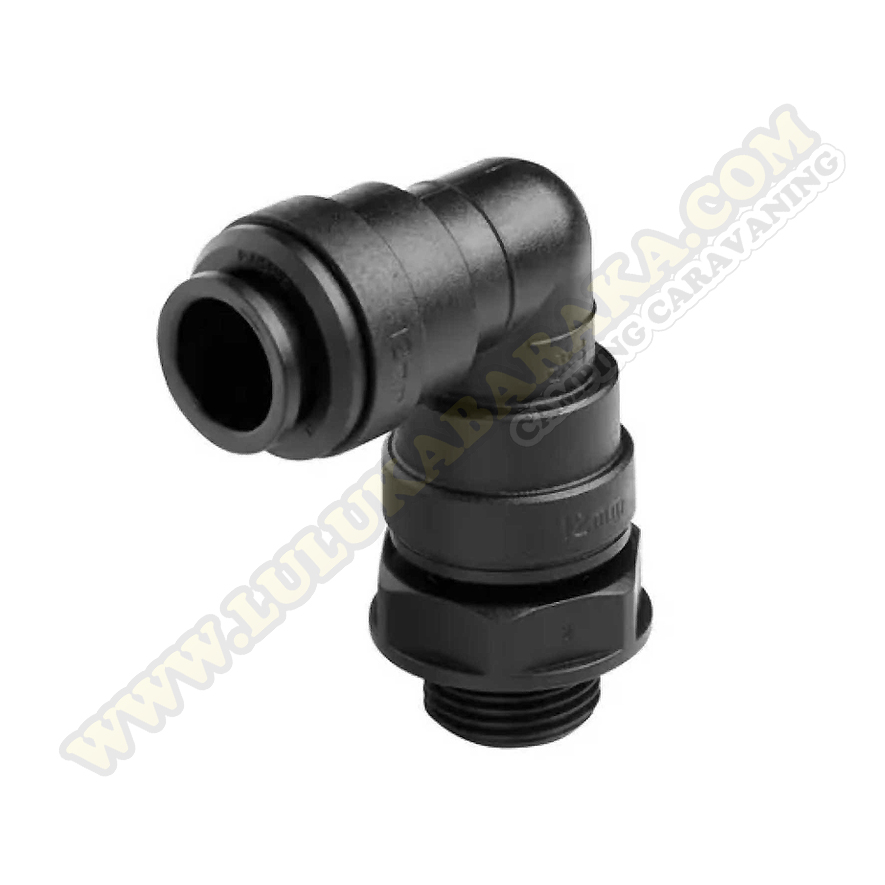 Codo giratorio 12 mm con rosca macho 1/2
