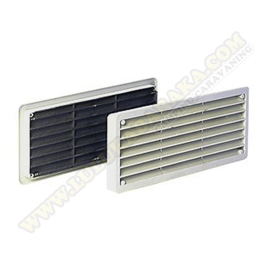 Rejilla de ventilación con mosquitera  27 x 12 cm.