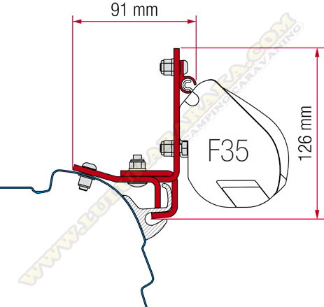 Soporte Brandrup F35 VW T5/T6