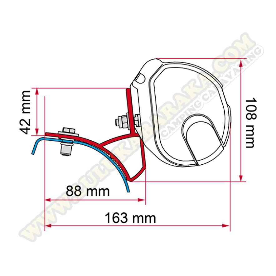 Soporte F35 Trafic, Vivaro, Primastar 2001-2014 - Deep Black