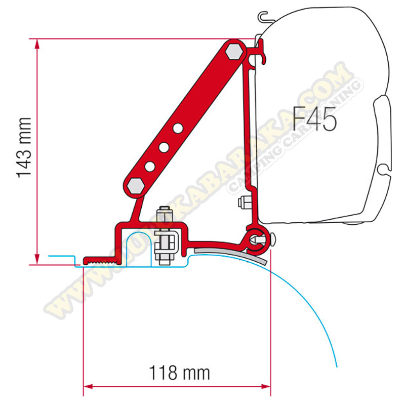 Soporte F45 Ducato High Roof hasta 6/2006