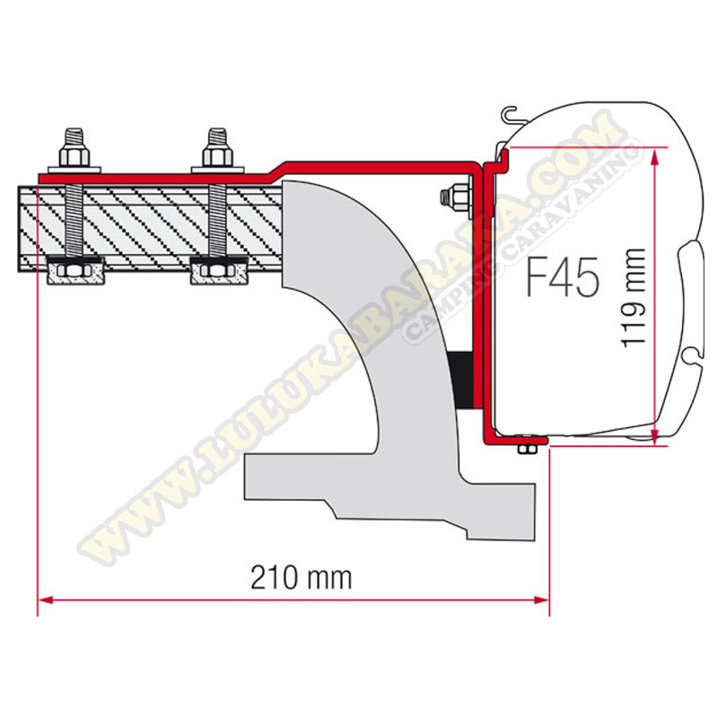 Soporte F45 Mercedes Vito hasta 2004