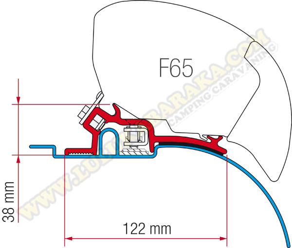 Soporte F65 y F80S Ducato H2 antes 2006