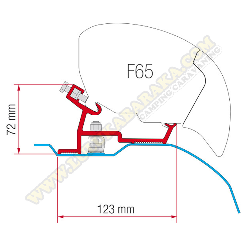 Soporte F65 y F80S Ducato-Jumper-Boxer larga