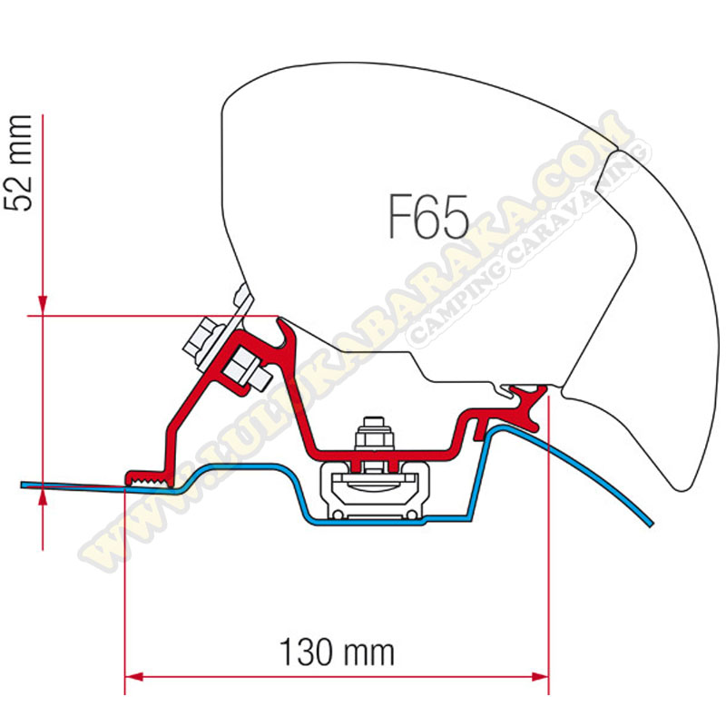 Soporte F65 y F80S Sprinter Roof Rail