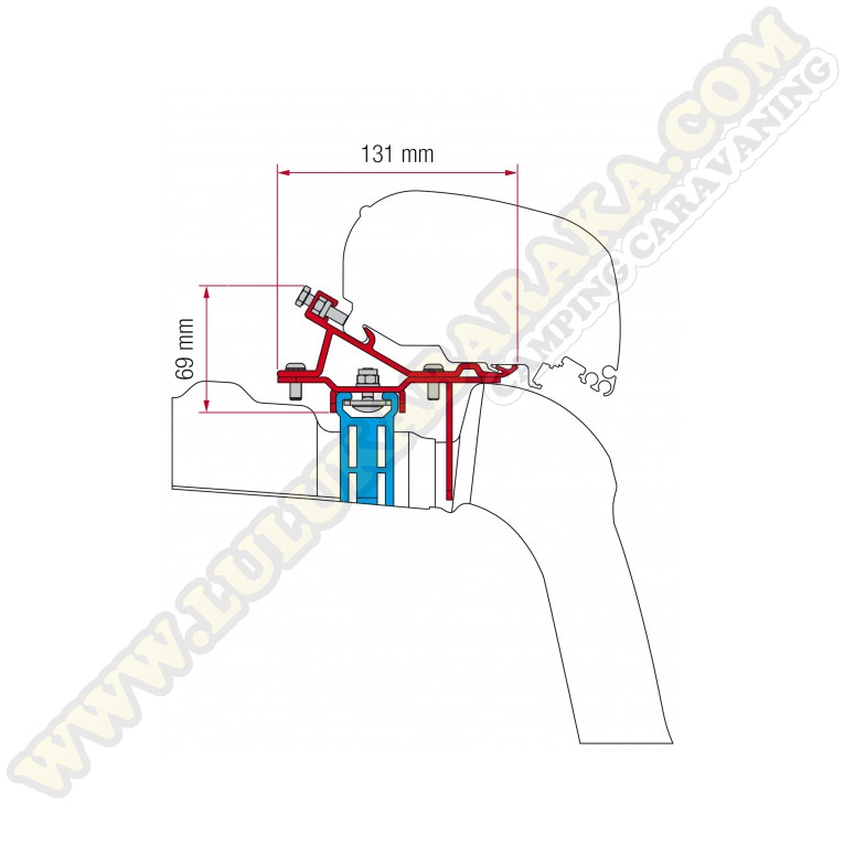 Soporte F80/F65 Kit VW Crafter With Roof Rail desde 2017