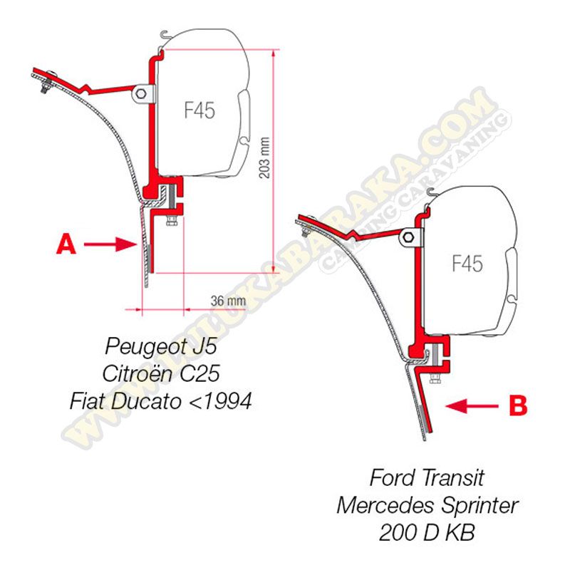 Soporte Kit Van (Ducato Transit Sprinter)