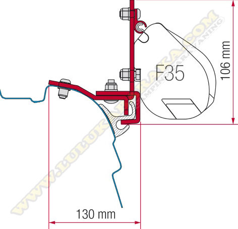 Soporte Multirail F35 VW T5/T6