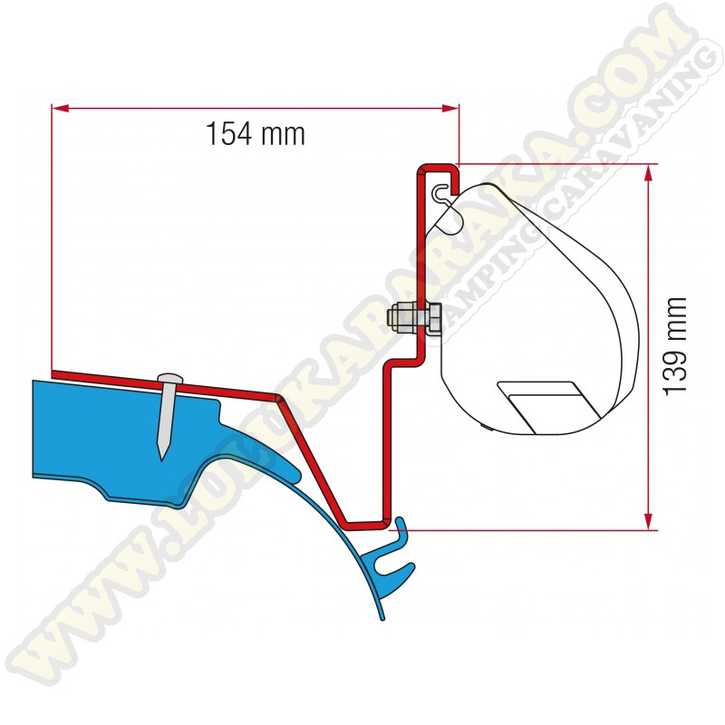 Soporte F35 Mercedes Vito Jules Verne - black finish brackets