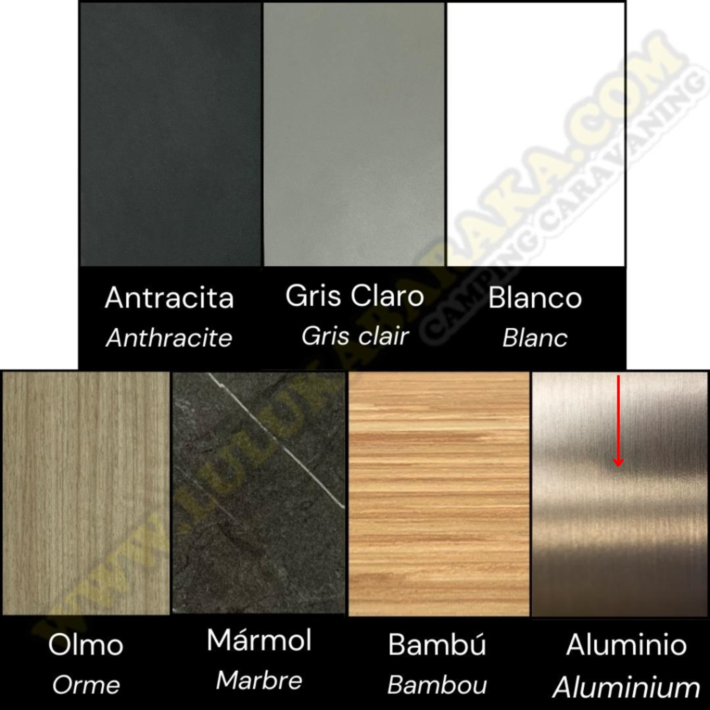 Tablero chopo HPL 16 mm Color Aluminio a escoger (RASTRO)
