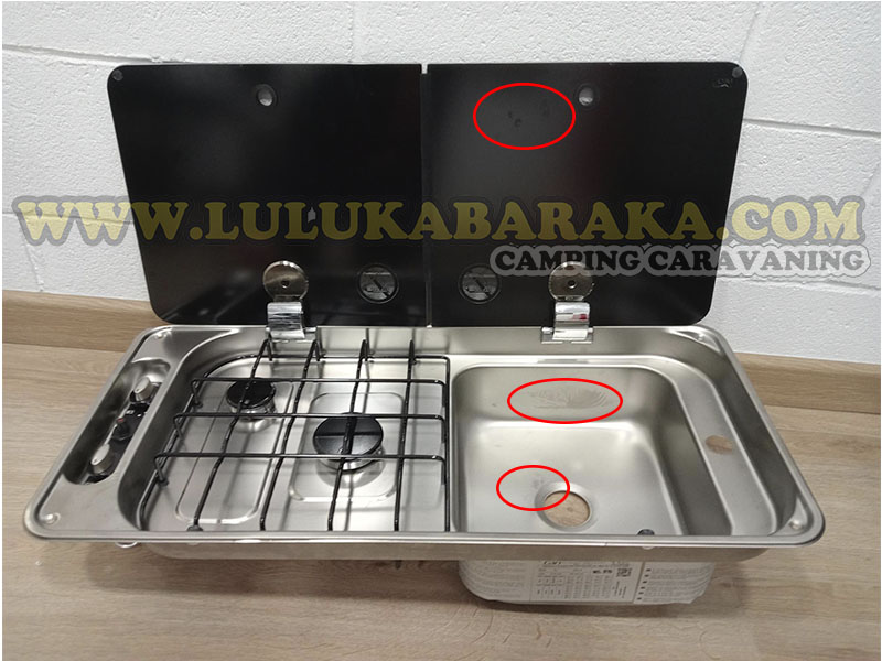 Cocina Fregadero CAN 2 fuegos FL1401 (RASTRO 1)