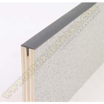 Canto T semiperfilado gris oscuro 3 m. (RASTRO)