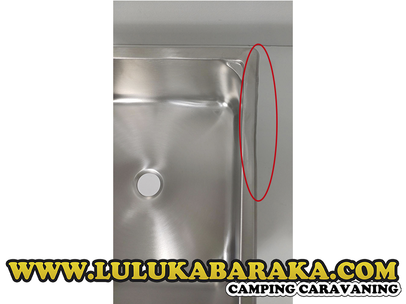 Fregadero cuadrado inox. 350x350 (RASTRO)