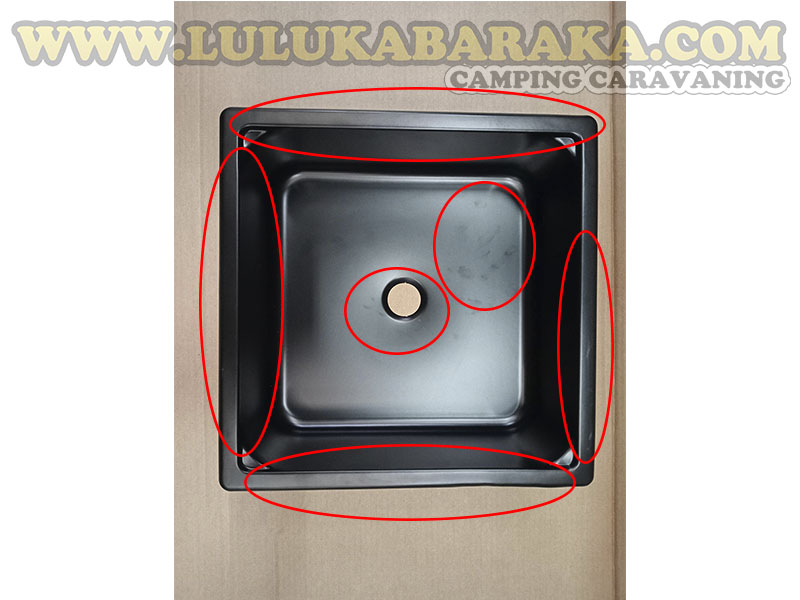 Fregadero 350x350 Negro (RASTRO)