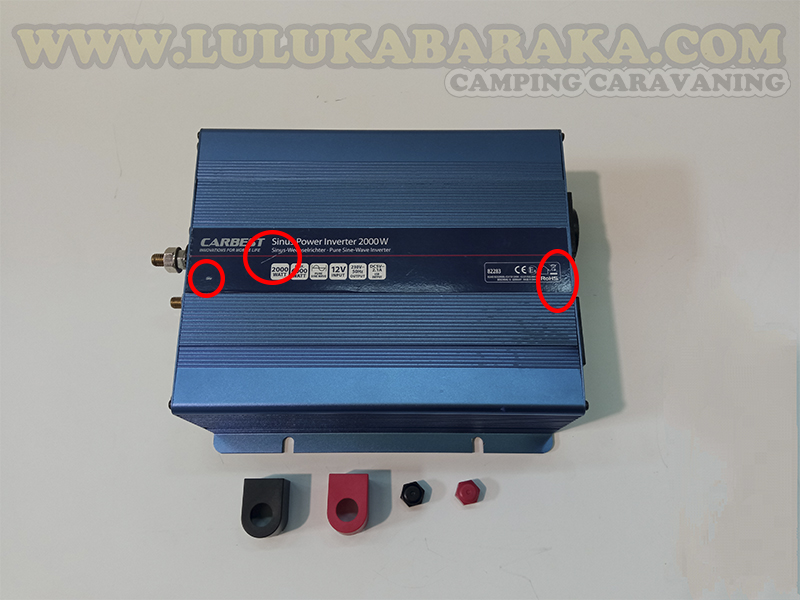 Inversor Carbest Onda Pura 2000W con USB (RASTRO)